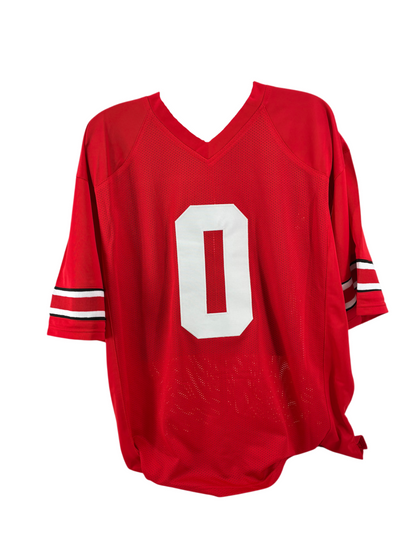 Sonny Styles Signed Autographed Buckeyes Custom Jersey Red Prime Time Witness