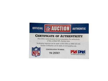Bob St. Clair signed Wilson Authentic Duke NFL Football w/ "HOF 1990" COA PSADNA