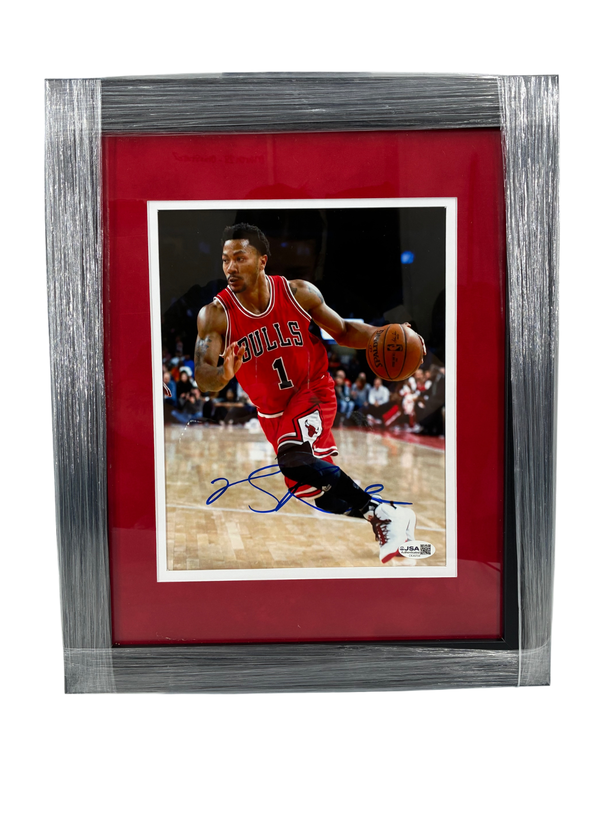 Derrick Rose Signed Autographed Bulls 8x10 Custom Framed Photo JSA COA