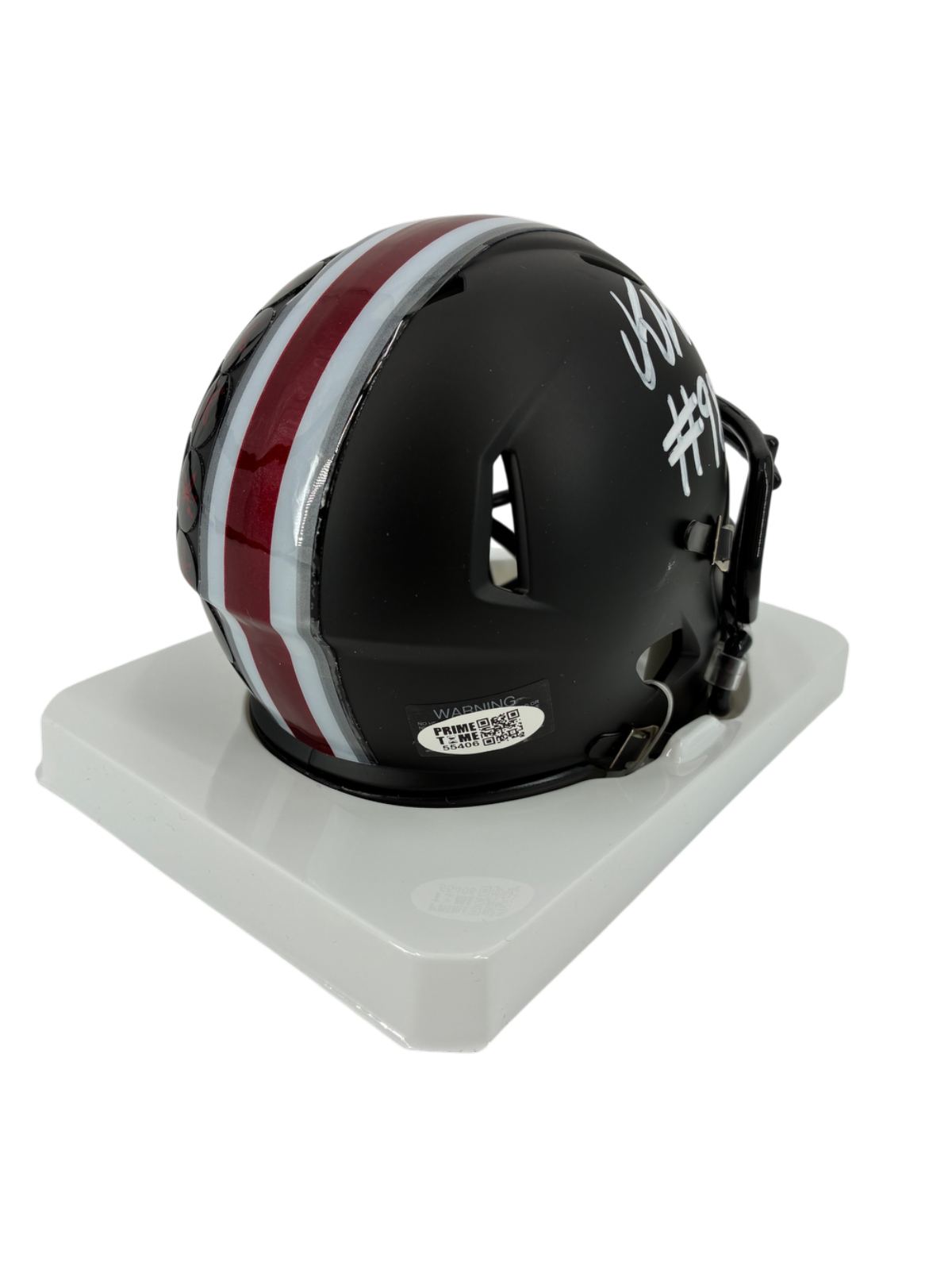 Kayden McDonald Signed Autographed Buckeyes Mini Helmet Prime Time Witness
