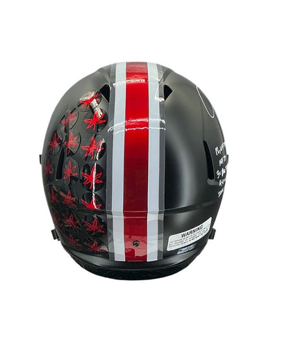 J.T. Barrett Signed Autographed Ohio State Buckeyes Full Size Replica Helmet COA