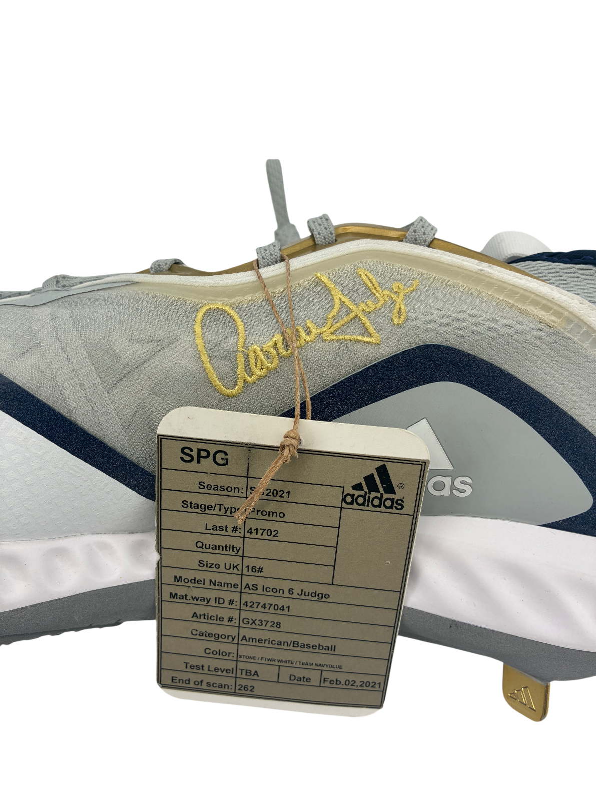 Aaron Judge Signed Autographed Yankees Issued 2021 Adidas Cleats Fanatics COA