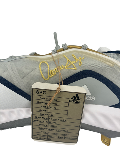 Aaron Judge Signed Autographed Yankees Issued 2021 Adidas Cleats Fanatics COA