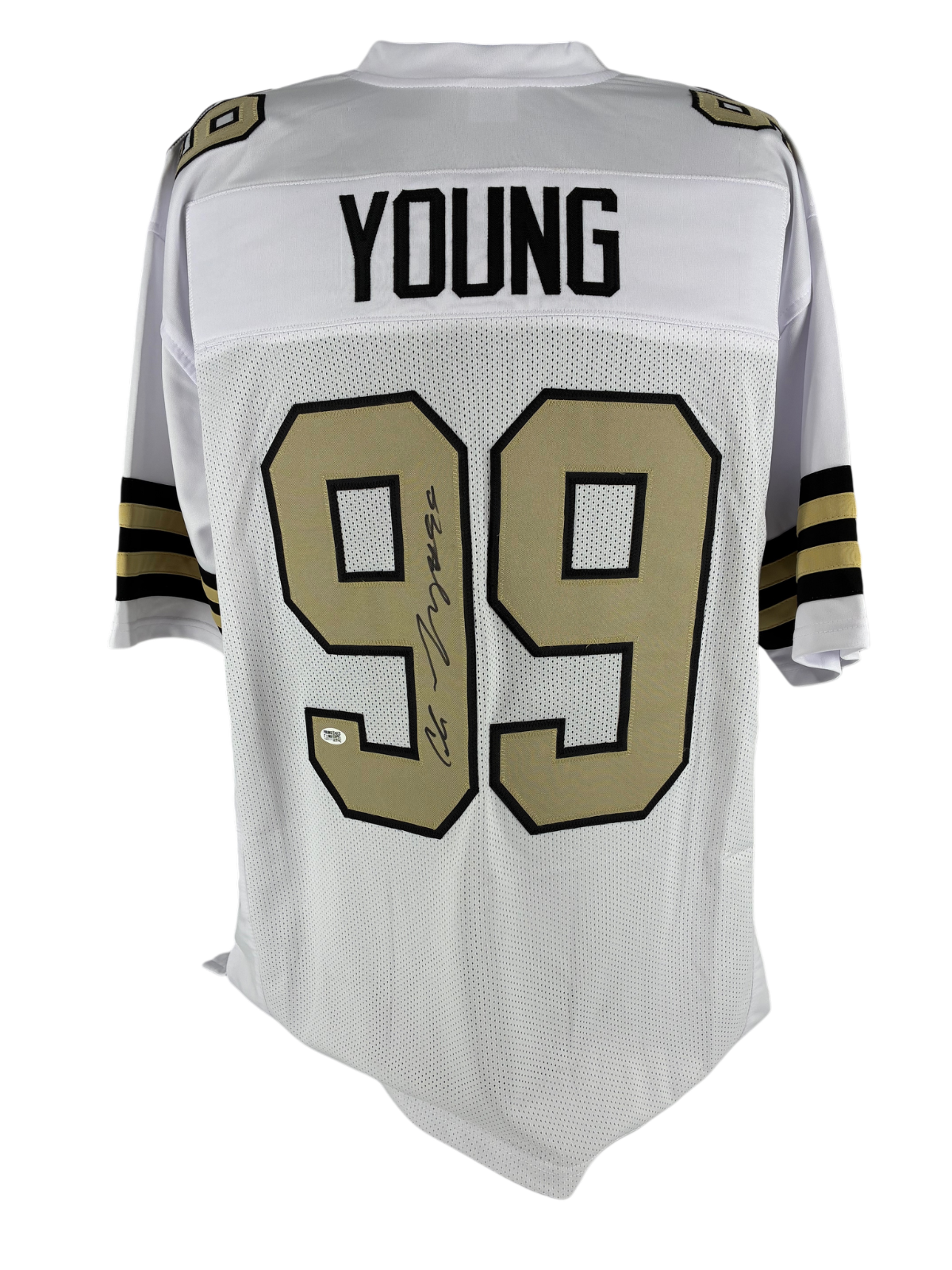 Chase Young Signed Autographed Custom Saints White Jersey Prime Time Witness