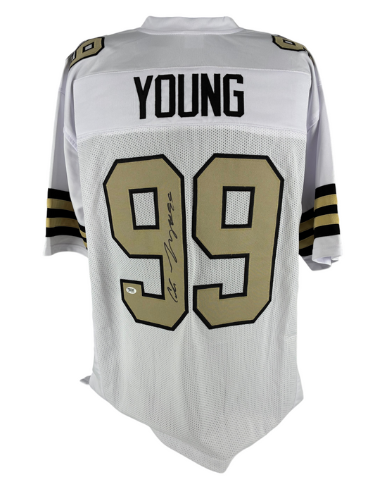 Chase Young Signed Autographed Custom Saints White Jersey Prime Time Witness