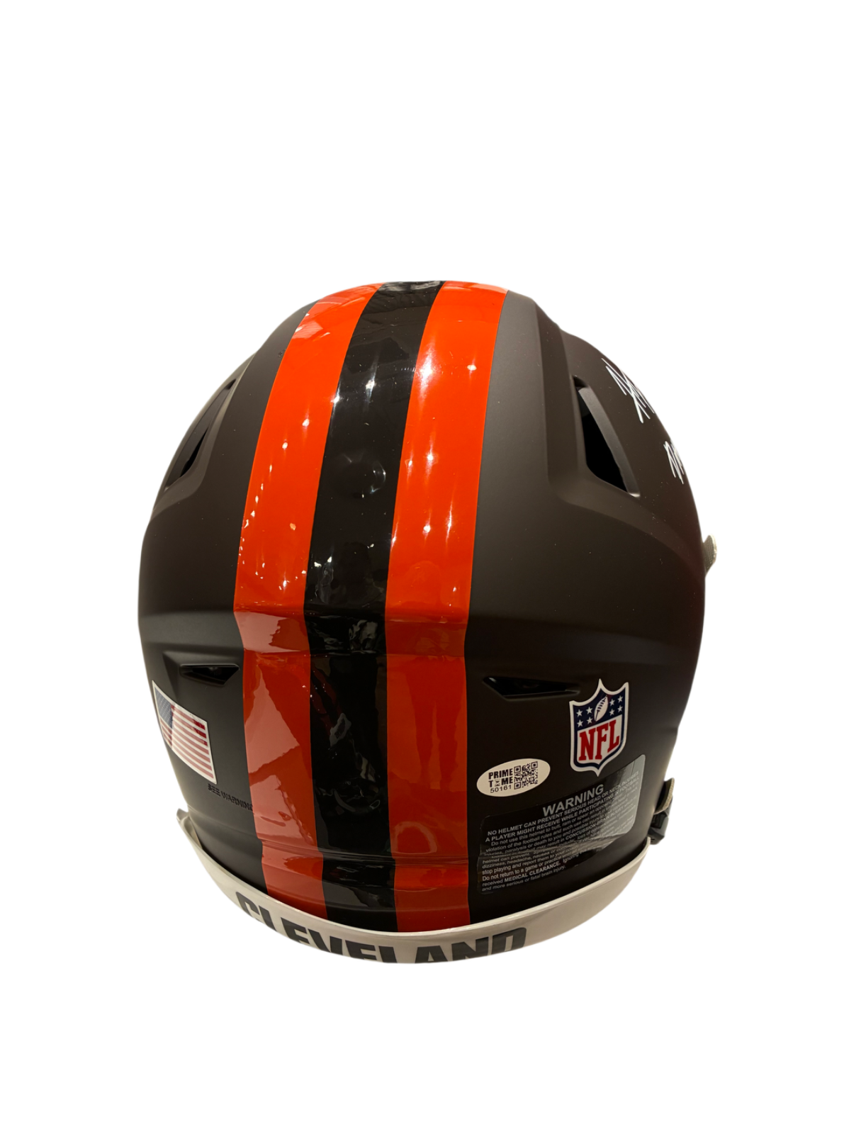Harold Fannin Jr Autographed Browns Alpha Dog Speedflex Authentic Helmet
