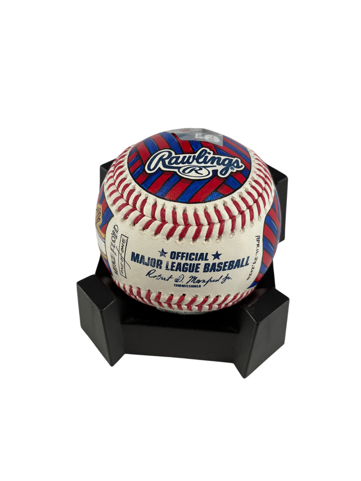 Jacob deGrom Signed Autographed 1/1 Artist Baseball MLB/Fanatics COA