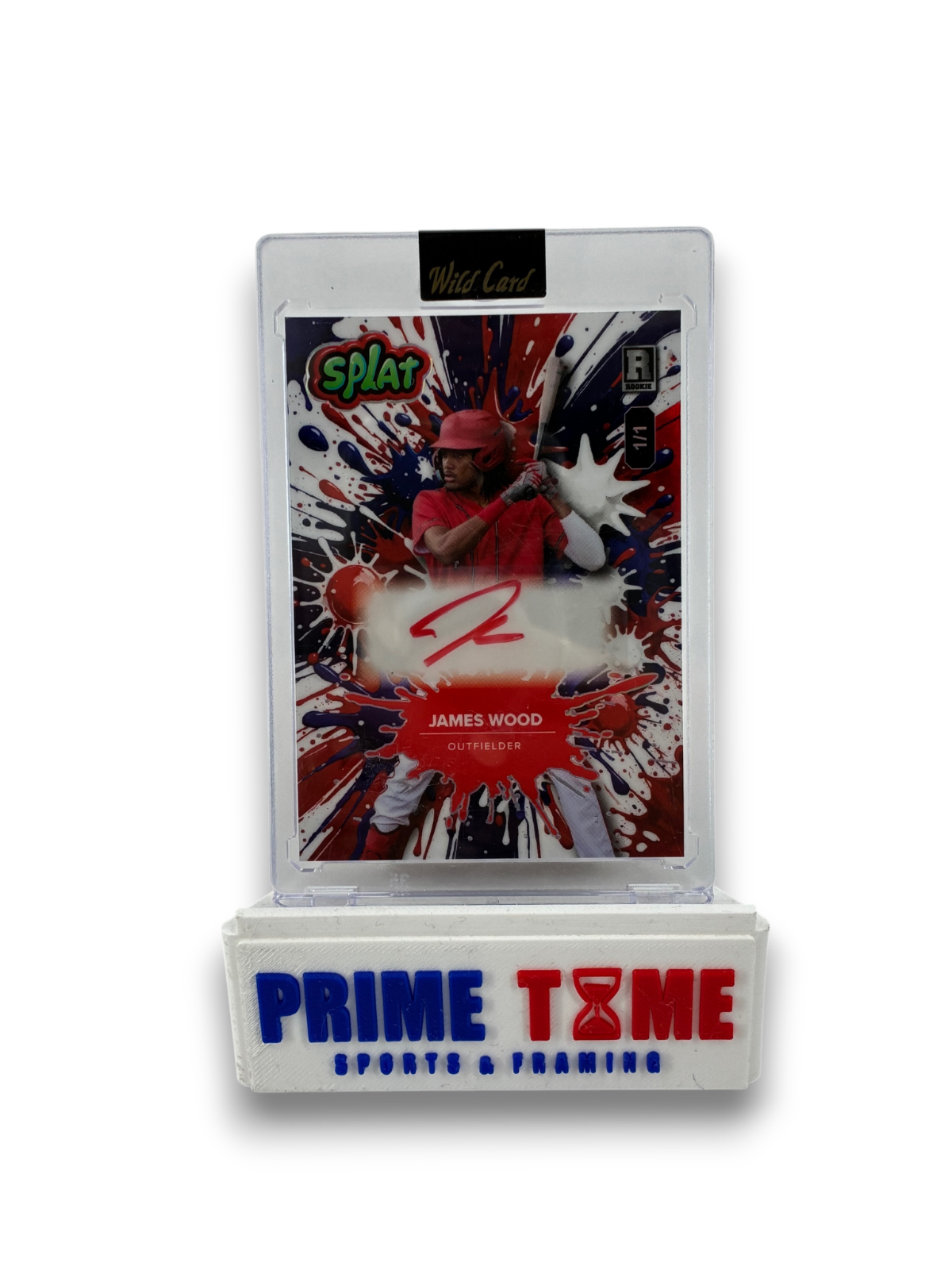 James Wood Wild Card Splat Baseball Rookie Auto 1/1 Washington Nationals