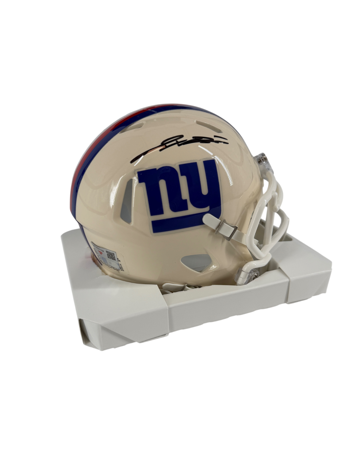 Jaxson Dart Signed Autographed Giants Retro Mini Helmet Fanatics Authentic