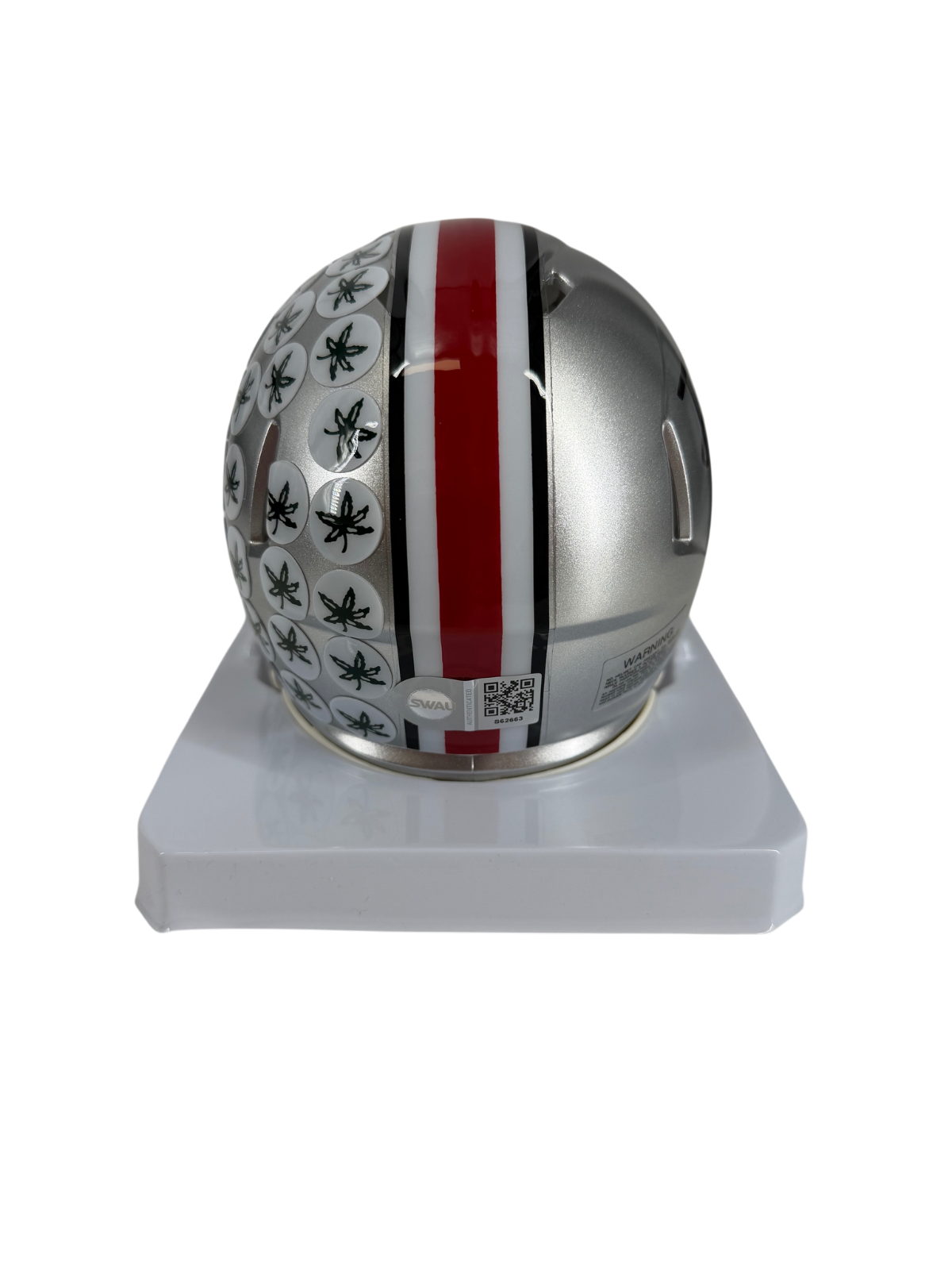 Jeremiah Smith Signed Autographed Buckeyes Silver Mini Helmet SWAU COA