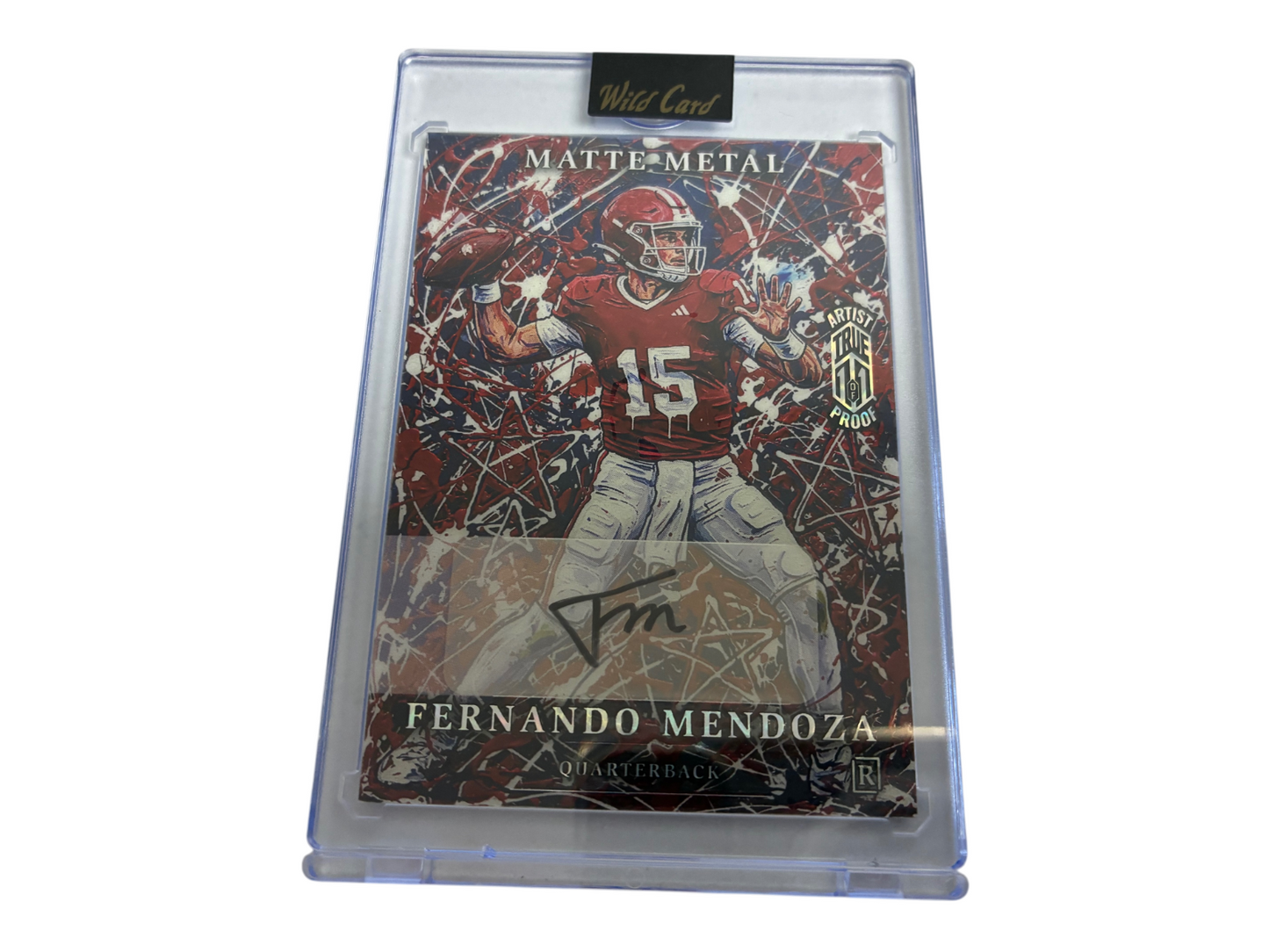 Fernando Mendoza Wildcard Matte Metal True 1/1 Auto Rookie