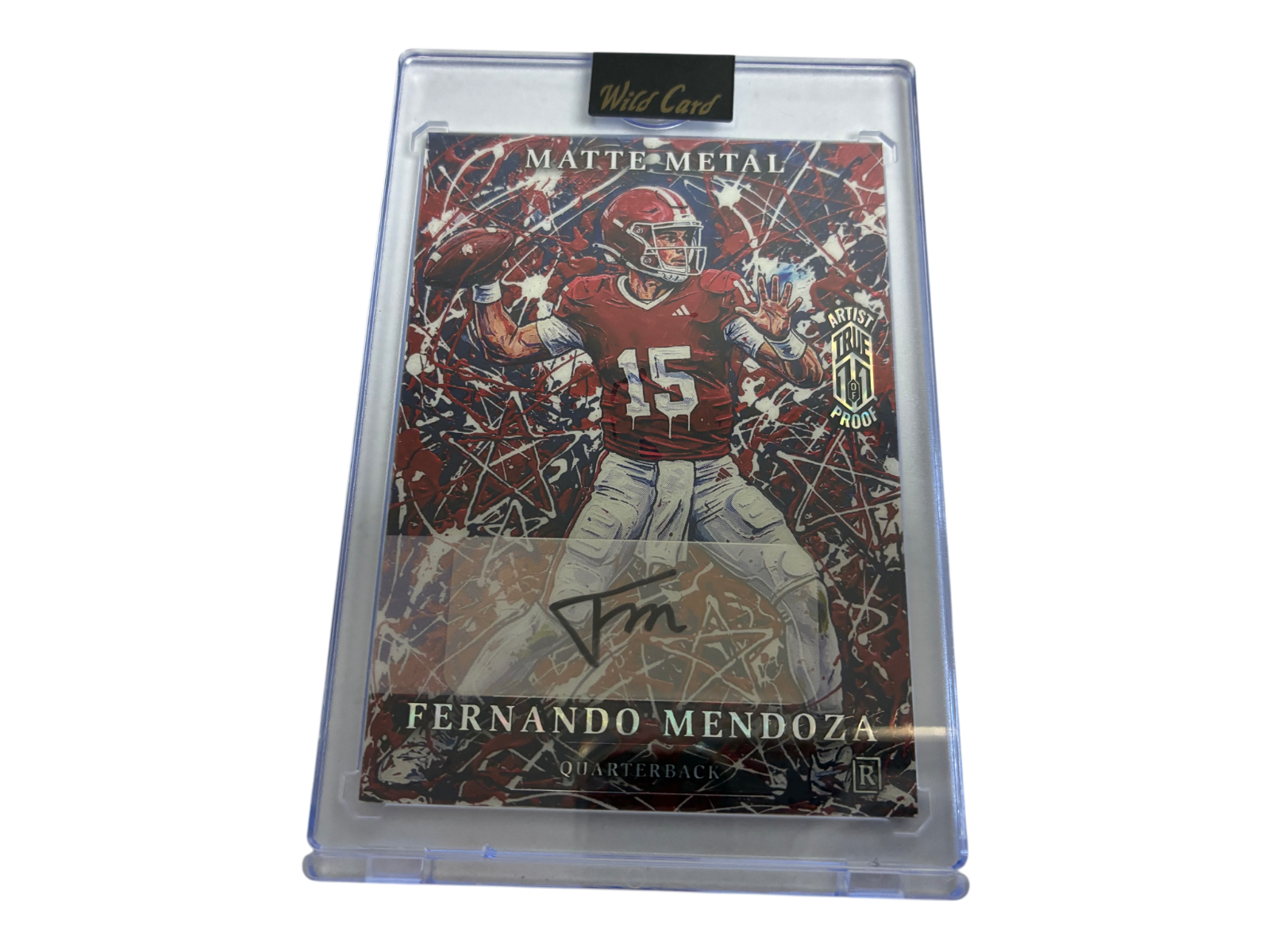 Fernando Mendoza Wildcard Matte Metal True 1/1 Auto Rookie