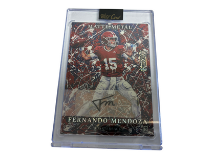 Fernando Mendoza Wildcard Matte Metal True 1/1 Auto Rookie