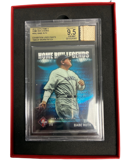 Babe Ruth Jersey Fusion HRL Yankees Exhibition Used Pants BGS 9.5