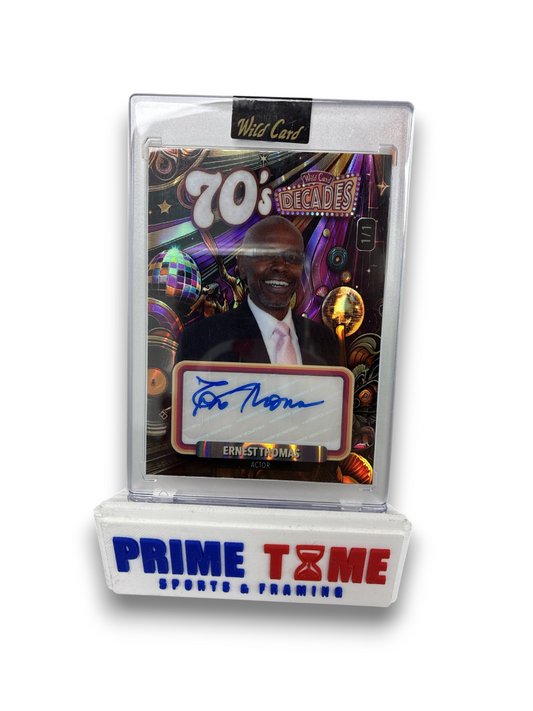 Ernest Thomas Signed Autographed 70's Decade Wild Card