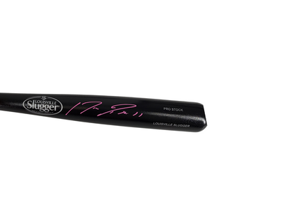 Jose Ramirez Signed Autographed Guardians LS Bat Pink Auto Prime Time Witness