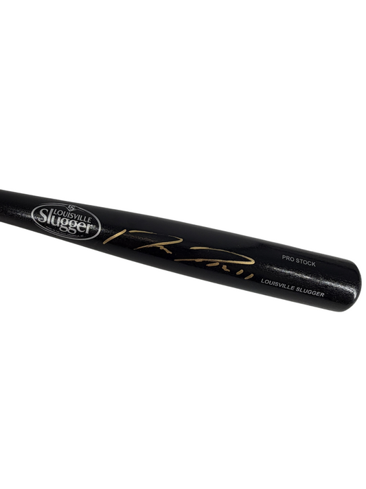 Jose Ramirez Signed Autographed Guardians LS Bat Gold Auto Prime Time Witness