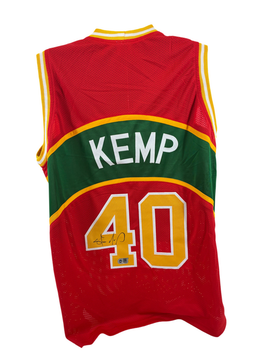 Shawn Kemp Signed Autographed Supersonics Custom Jersey SWAU COA