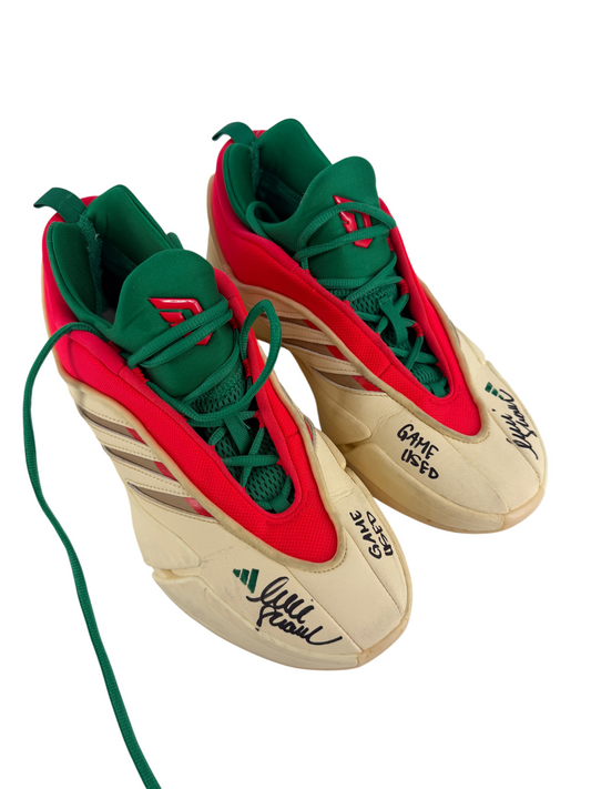 Sophie Cunningham Signed Autographed Game Used Fever Adidas Shoes Prime Time