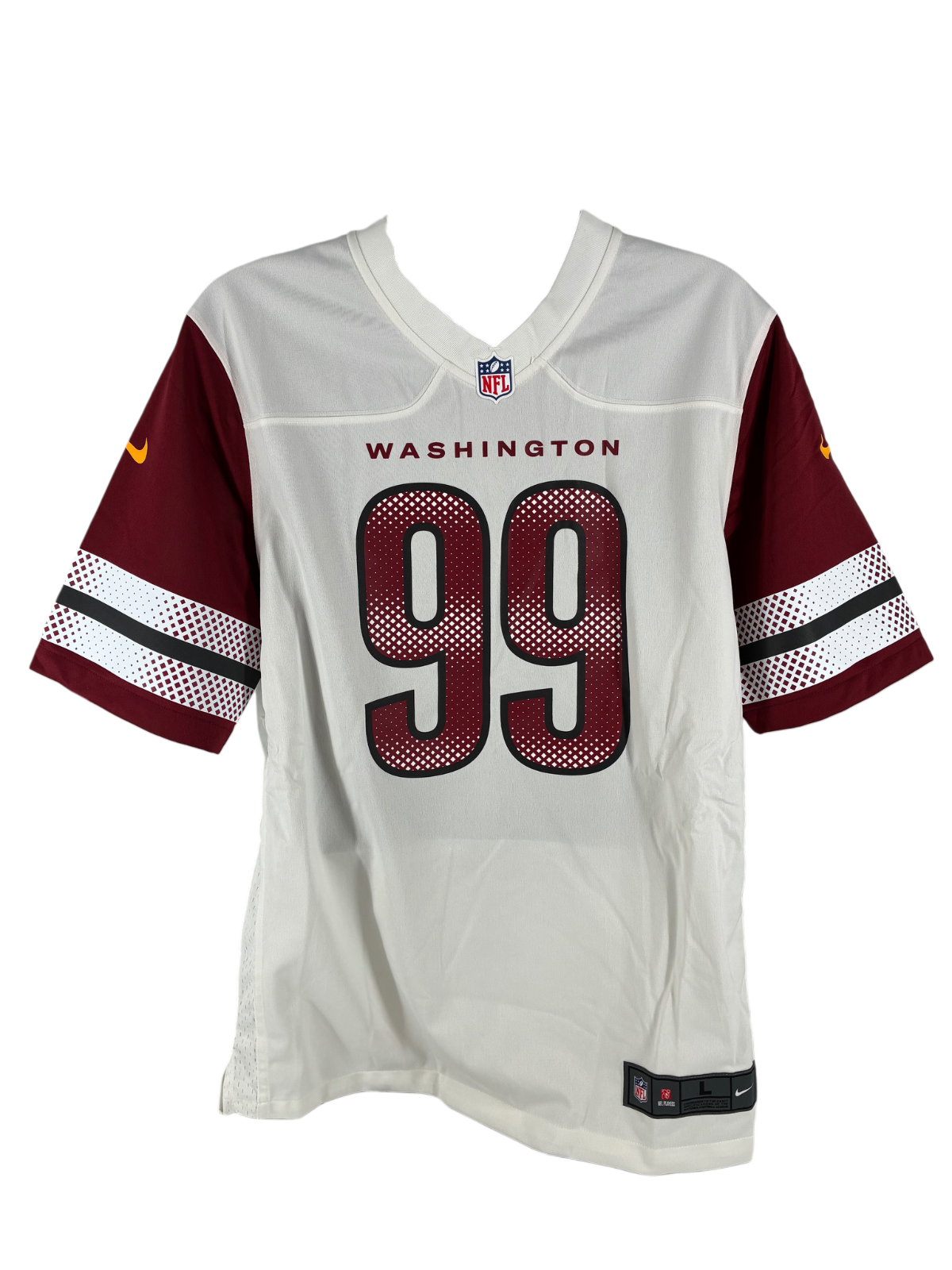 Chase Young Signed Autographed Commanders Authentic Nike Jersey Prime Time Wit