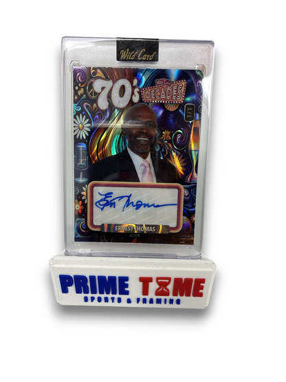 Ernest Thomas Signed Autographed 70's Decade Wild Card