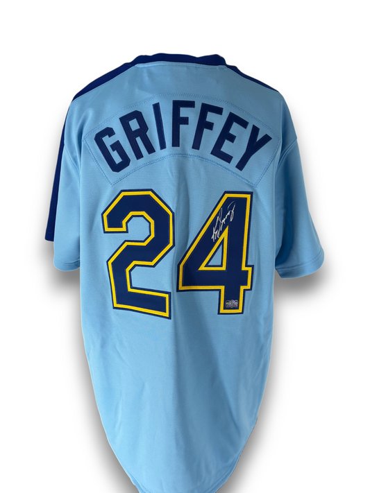 Ken Griffey Jr Signed Autographed Mariners M&N Cooperstown Jersey Radtke COA