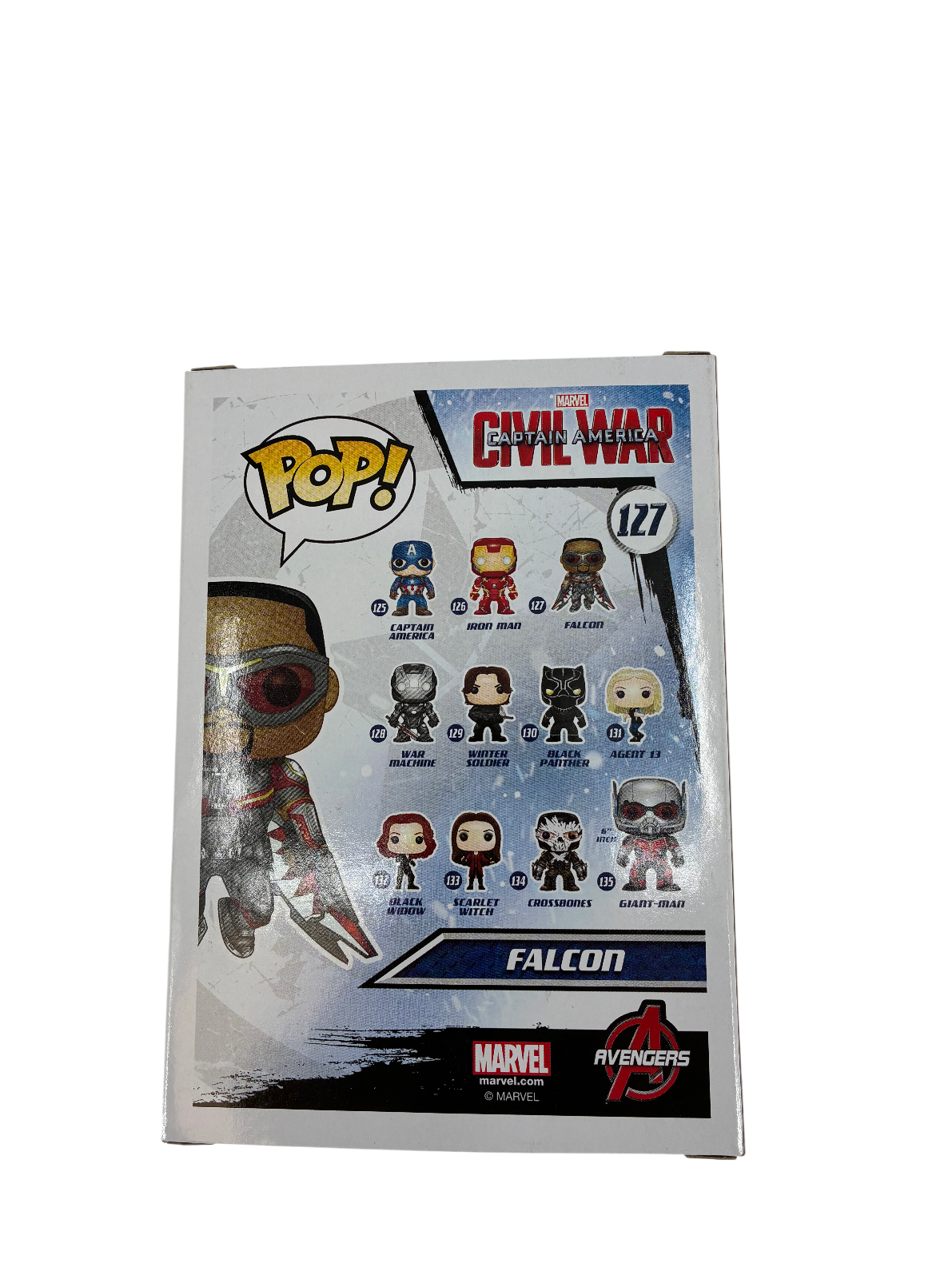 Stan Lee Signed Autographed Falcon 127 Funko Pop BAS COA