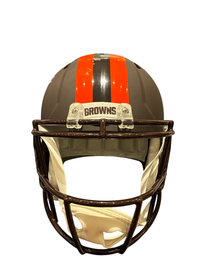 Harold Fannin Jr. Signed Autographed Browns Speed Replica Helmet Prime Time COA