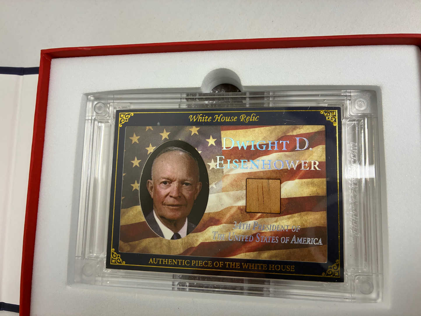 Dwight D. Eisenhower White House Relic Card POTUS