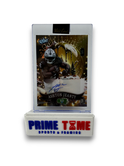 Ashton Jeanty Card Splat 1/1 Auto Rookie Las Vegas Raiders