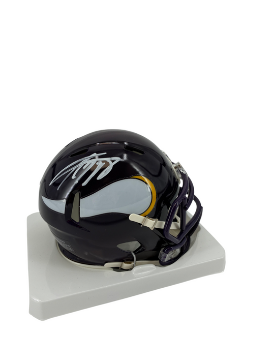 Adrian Peterson Signed Autographed Vikings  Mini Helmet JSA COA