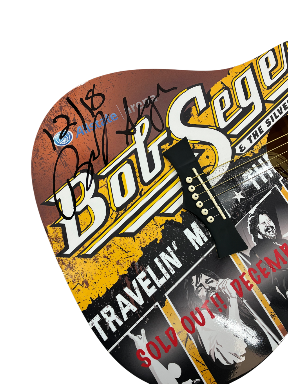 Bob Seger Signed Autographed Inscribed Guitar BAS COA