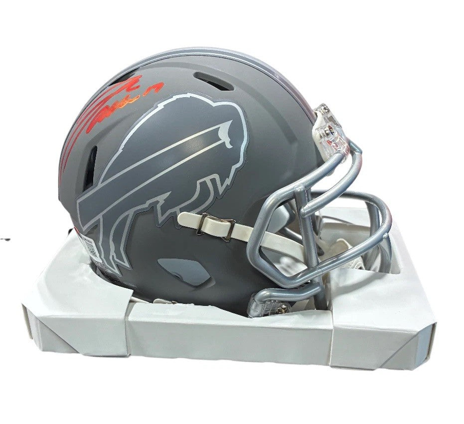 Josh Allen Under Wraps signed mini helmet Fanatics Beckett Authenticated