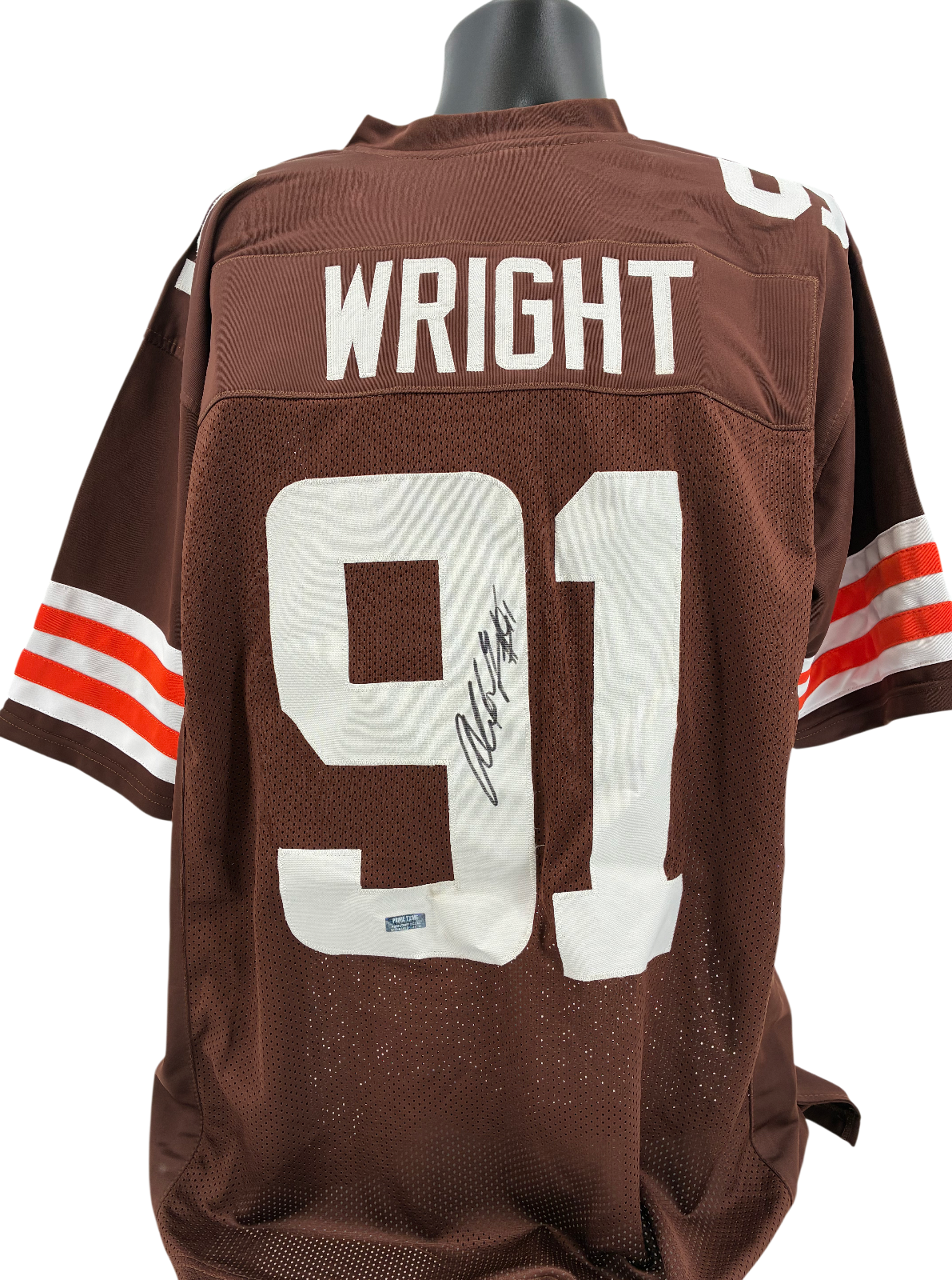 Alex Wright Signed Autographed Browns Custom Jersey Prime Time Witness