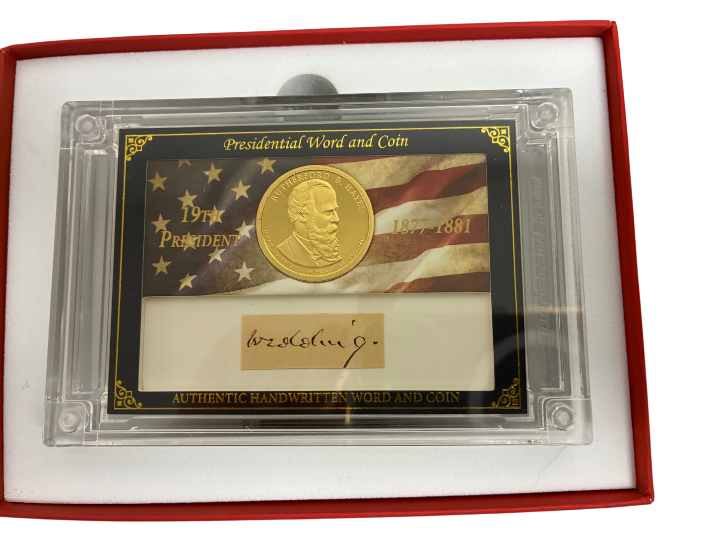 A Word From POTUS Rutherford B. Hayes Word and Coin