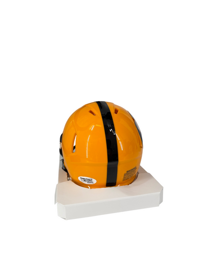 Le'Veon Bell Signed Autographed Steelers Yellow Mini Helmet Prime Time Witness