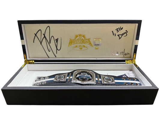 WWE Signed Autographed Roman Reigns WrestleMania 40 Mini Belt Rare LE /40 Auto
