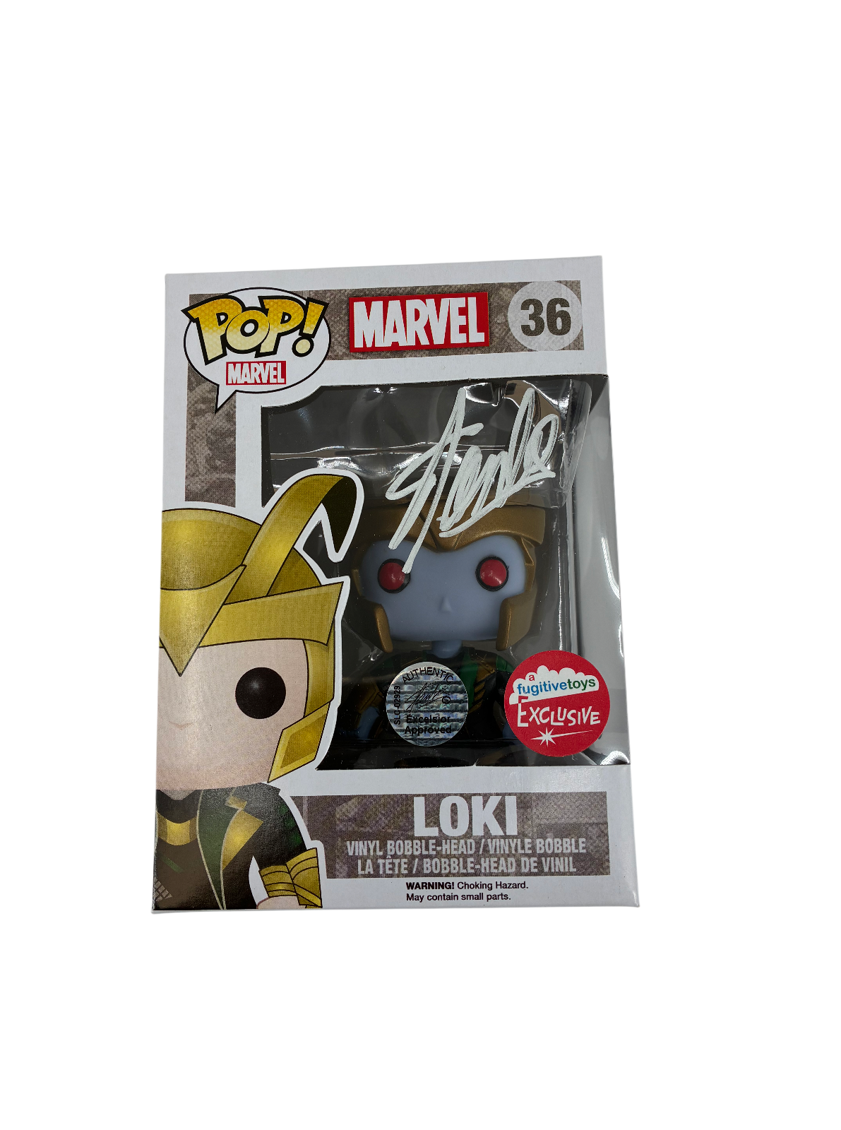 Stan Lee Signed Autographed Loki Marvel Funko Pop BAS COA