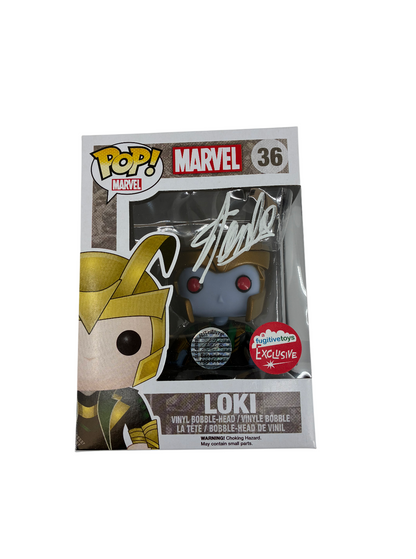 Stan Lee Signed Autographed Loki Marvel Funko Pop BAS COA