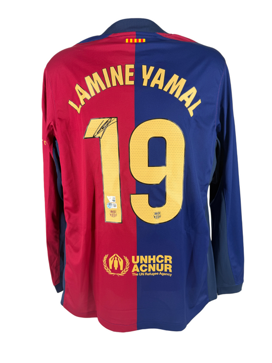 Lamine Yamal Signed Autographed Authentic Barcelona Jersey Fanatics/BAS COA