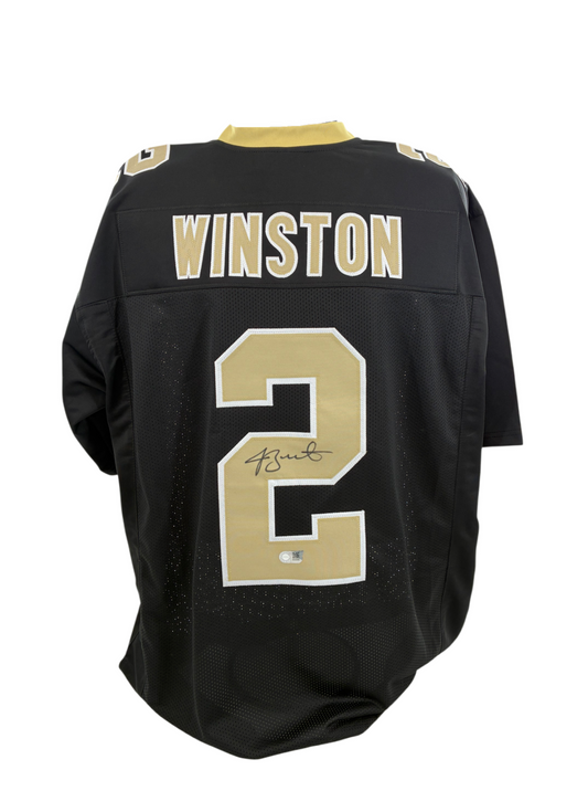 Jameis Winston Signed Autographed Saints Custom Jersey SWAU COA