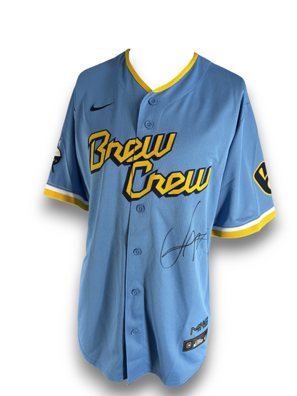 Jesus Made Signed Autographed Brewers Authentic Jersey Fanatics