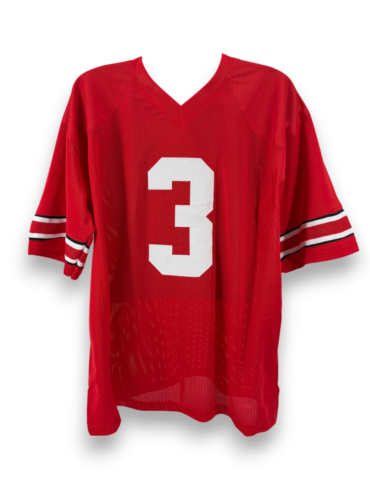 Lorenzo Styles Signed Autographed Buckeyes Custom Red Jersey Prime Time Witness