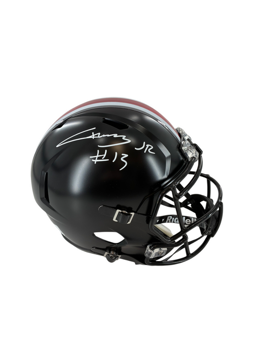 Chris Henry Jr Signed Autographed Buckeyes Speed Rep Full Size Helmet Prime Time