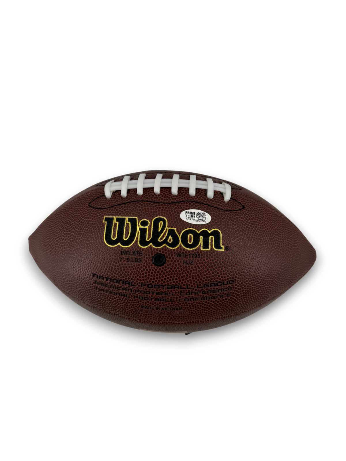 Joe Thomas Signed Autographed Wilson Football Prime Time Witness