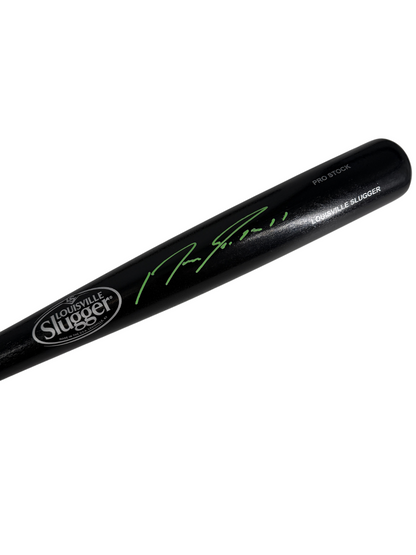 Jose Ramirez Signed Autographed Guardians LS Bat Green Auto Prime Time Witness