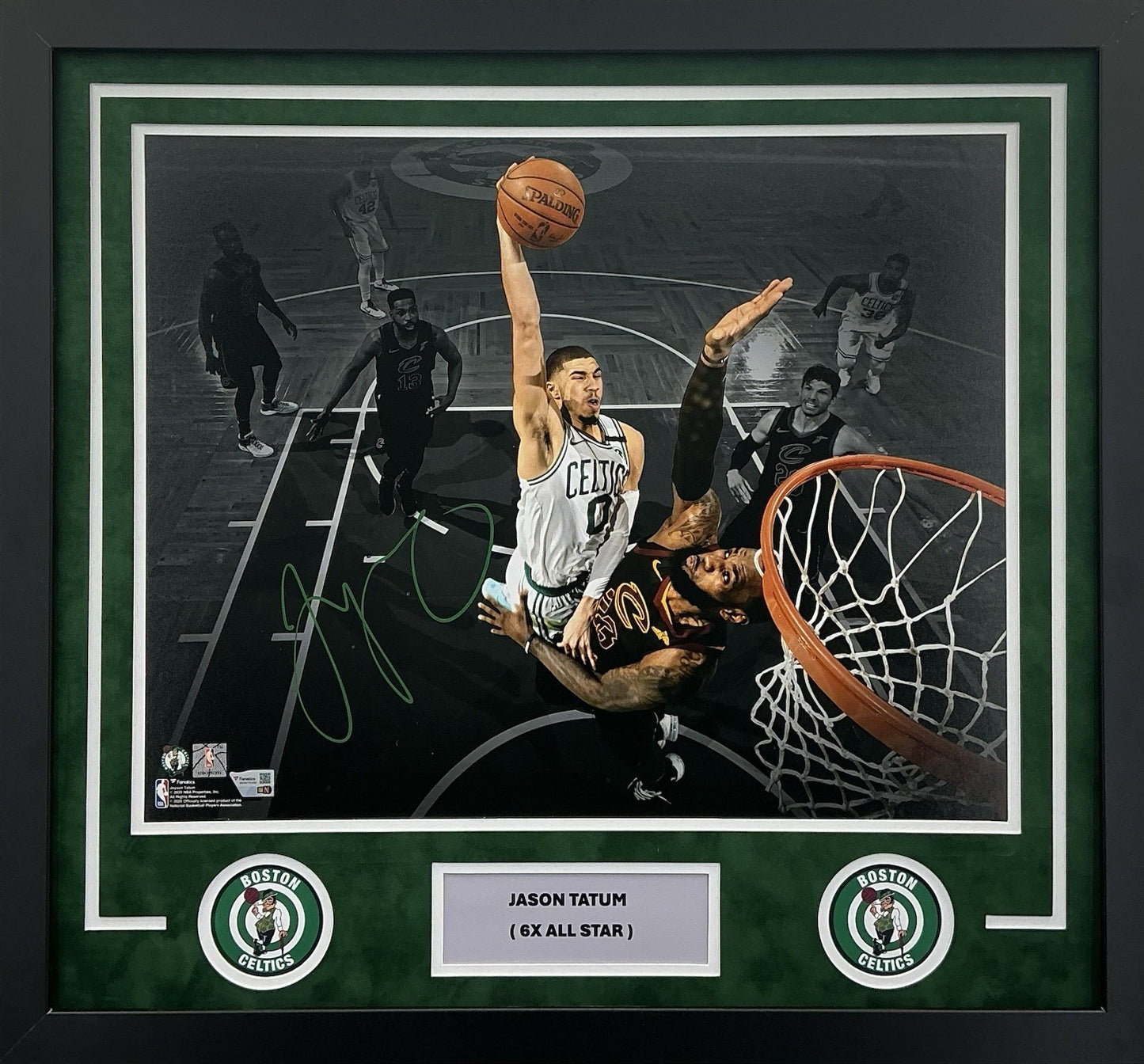 Jayson Tatum Signed Autographed 16x20 Photo Boston Celtics Fanatics COA