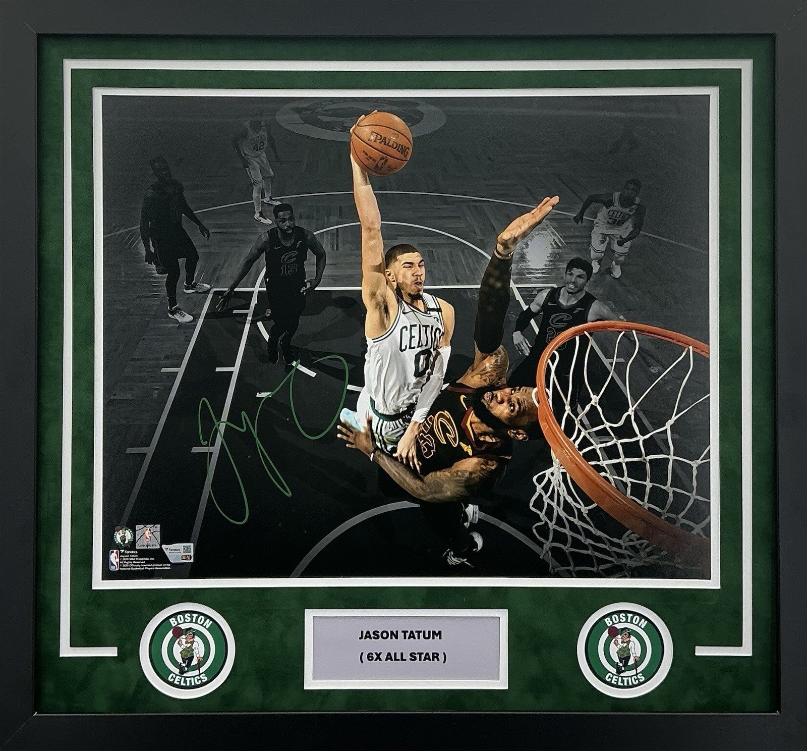 Jayson Tatum Signed Autographed 16x20 Photo Boston Celtics Fanatics COA