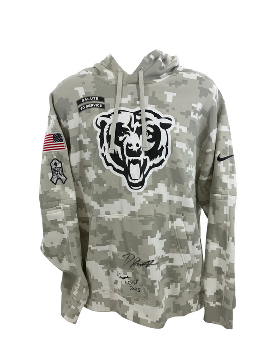 D'Andre Swift Signed Autographed Bears Game Used S2S Hoodie JSA COA