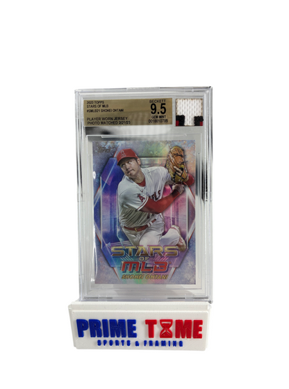 Shohei Ohtani Angels Jersey Fusion Game Worn Jersey 2023 Beckett Graded